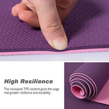 Load image into Gallery viewer, TOPLUS Yoga Mat - Upgraded Yoga Mat Eco Friendly Non-Slip Exercise & Fitness Mat with Carrying Strap, Workout Mat for All Type of Yoga, Pilates(1/4 inch-1/8 inch)