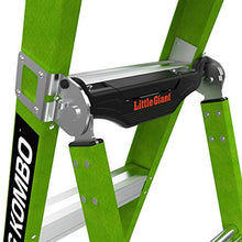 Load image into Gallery viewer, Little Giant Ladders, King Kombo, Professional, 6 Ft. A Frame, 10 Ft. Extension, Single Hinge, Fiberglass, Type 1AA, 375 lbs Weight Rating, (13906-001)