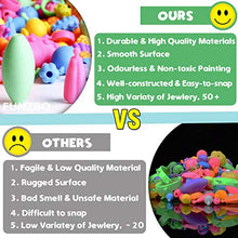 Load image into Gallery viewer, FunzBo Snap Pop Beads for Girls Toys - Kids Jewelry Making Kit Pop-Bead Art and Craft Kits DIY Bracelets Necklace Hairband and Rings Toy for Age 3 4 5 6 7 8 Year Old Girl (Large)