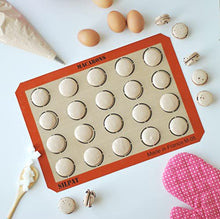 Load image into Gallery viewer, Silpat Perfect Macaron Non-Stick Silicone Baking Mat, 11-5/8" x 16-1/2", Orange