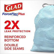 Load image into Gallery viewer, Glad ForceFlexPlus Tall Kitchen Drawstring Trash Bags - 13 Gallon Trash Bag, Febreze Beachside Breeze - 80 Count (Package May Vary)