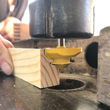 Load image into Gallery viewer, KOWOOD Router bit, 3/4” Cutting Height, 45 Degree Lock Miter Router Bit 1/4 Inch Shank…