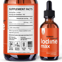 Load image into Gallery viewer, Nutrionika Nascent Iodine Drops - Liquid Iodine for Thyroid Support - Active Iodine for Hormonal Balance and Weight Support - Promotes Thyroid Edge Health - Boost Metabolism, Focus & Energy (2 Fl Oz)