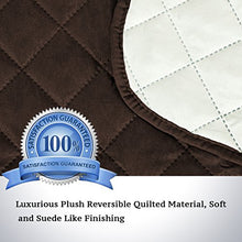 Load image into Gallery viewer, Reversible Recliner Cover Recliner Slipcover Recliner Furniture Protector 2" Elastic Strap Slip Resistant Water Repellent Slipcover Seat Width Up to 22"(Recliner 79"L x 68"W, Brown/Beige)