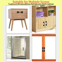 Load image into Gallery viewer, Hczswsy Modern and Simple Non-Punch Handle, Glass Door and Window Handles Bathroom Sliding Doors Cupboards Wardrobes Suction Cups Non-Marking Handles Safety Handle (Black)
