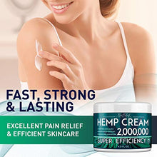 Load image into Gallery viewer, Рain Relief Hemp Cream 2,000,000 - Made in USA - Natural Hemp Extract Cream for Arthritis, Back & Muscle Рain Relief - Efficient Inflammation Cream & Carpal Tunnel Relief - Good for Skin Health