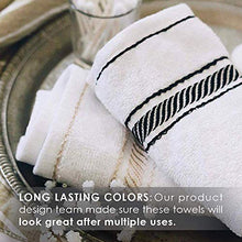 Load image into Gallery viewer, Lionel Richie Home Lifestyle Collection - 6 Piece Towel Set, Gold - 100% Cotton Bathroom Towels Set - 2 Luxury Bath Towels for Quickly Drying Hair, 2 Hand Towels for Bathroom, 2 Wash Towels