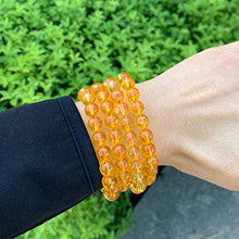 Load image into Gallery viewer, Natural Yellow Citrine Gemstone Bracelet 7 inch Stretchy Chakra Gems Stones Healing Crystal Quartz Birthday Gift GB8-27