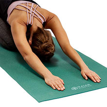 Load image into Gallery viewer, Gaiam Essentials Premium Yoga Mat with Yoga Mat Carrier Sling, Teal, 72" L x 24" W x 1/4 Inch Thick (05-64061)