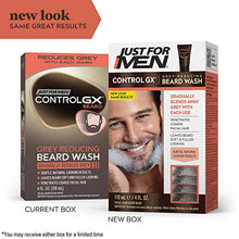 Load image into Gallery viewer, Just For Men Control GX Grey Reducing Beard Wash Shampoo, Gradually Colors Mustache and Beard, Leaves Facial Hair Softer and Fuller, 4 Fl Oz - Pack of 1