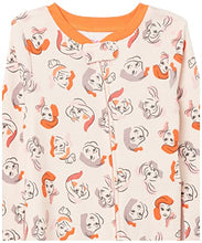 Load image into Gallery viewer, Amazon Essentials Girls' Baby Disney Star Wars Marvel Frozen Princess Footed Sleepers, 2-Pack Ultimate Princess, 4T