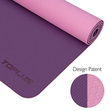 Load image into Gallery viewer, TOPLUS Yoga Mat - Upgraded Yoga Mat Eco Friendly Non-Slip Exercise & Fitness Mat with Carrying Strap, Workout Mat for All Type of Yoga, Pilates(1/4 inch-1/8 inch)