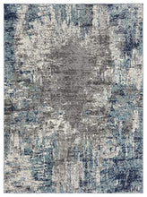 Load image into Gallery viewer, Luxe Weavers Euston Blue 8 x 10 Abstract Modern Area Rug