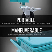 Load image into Gallery viewer, Permasteel PS-A203 F1-TL 80 Quart Portable Rolling Patio Cooler, Teal
