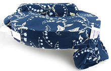 Load image into Gallery viewer, My Brest Friend Original Nursing Posture Pillow, Navy Bluebells, Regular