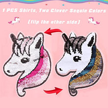 Load image into Gallery viewer, Arshiner Girls Spring Clothes Pink Long Sleeve Cotton Unicorn Sequin Shirts Tops for Kids