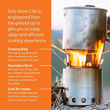 Load image into Gallery viewer, Solo Stove & Pot 900 Combo: Ultralight Wood Burning Backpacking Cook System. Lightweight Kitchen Kit for Backpacking, Camping, Survival. Burns Twigs, No Batteries or Liquid Fuel Gas Canister Required