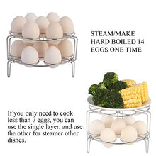 Load image into Gallery viewer, Aozita Stackable Egg Steamer Rack Trivet for Instant Pot Accessories