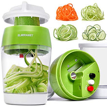 Load image into Gallery viewer, Upgraded 5 in1 Handheld Spiralizer Vegetable Slicer, Heavy Duty Veggie Spiral Cutter with Container, Carrot,Cucumber, Zucchini,Onion Spaghetti Maker