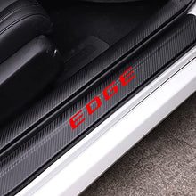 Load image into Gallery viewer, JEYODA Carbon Fiber Vinyl Sticker Car Door Sill Protector Scuff Plate Door Entry Guard For Ford EDGE Car Accessories(red)