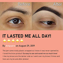 Load image into Gallery viewer, iMethod Eyebrow Pen - iMethod Eyebrow Pencil with a Micro-Fork Tip Applicator Creates Natural Looking Brows Effortlessly and Stays on All Day, Black / Brown