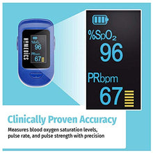 Load image into Gallery viewer, HoMedics Pulse Oximeter, Blood Oxygen Saturation Monitor with Easy One-Touch Operation, Fingertip Oximeter for Measuring Blood Oxygen and Pulse Rate