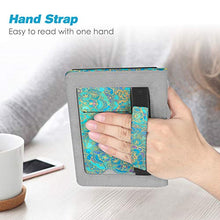 Load image into Gallery viewer, Fintie Stand Case for All-New Kindle (10th Generation, 2019) / Kindle (8th Generation, 2016) - Premium PU Leather Protective Sleeve Cover with Card Slot and Hand Strap, Shades of Blue