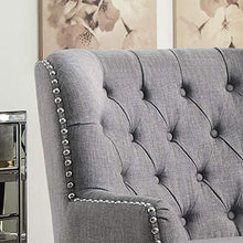 Load image into Gallery viewer, Rosevera Gustavo Collection Fabric Nailhead Club, Contemporary Accent Chairs, Light Gray