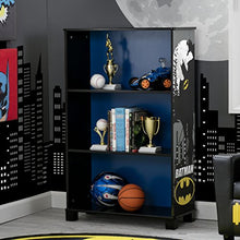 Load image into Gallery viewer, Delta Children Deluxe 3-Shelf Bookcase - Ideal for Books, Decor, Homeschooling & More, DC Comics Batman
