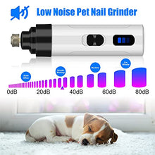 Load image into Gallery viewer, ATESON Dog Nail Grinder and Clippers with Safety Guard, Rechargeable Pet Nail Trimmers with Quite Low Noise for Large Medium Small Dogs and Cats, Pet Claw Grinder Clipper File