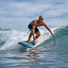 Load image into Gallery viewer, Wavestorm -Soft Top Foam 5'6" Surfboard/Fish Swallow Tail Surfboard for Beginners and All Surfing Levels Youth Complete Set Includes Leash and Multiple Fins, Blue Marble, (AZ22-WSSW560-BLU)
