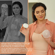 Load image into Gallery viewer, DENICO Wearable Breast Pump Hands Free - Portable Breast Pump Kit- Rechargeable Electric Breast Pumps with 3 Modes, 10 Levels, 18 24 28 mm Flanges