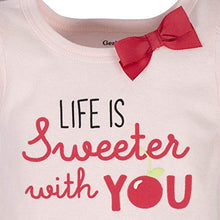 Load image into Gallery viewer, Gerber Baby Girls 4-Pack Short Sleeve Onesies Bodysuits, Pink Cherry, 6-9 Months