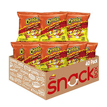 Load image into Gallery viewer, Cheetos Crunchy Flamin' Hot Cheese Flavored Snacks, 1 Ounce (Pack of 40)