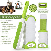 Load image into Gallery viewer, Valerio Pet Hair Remover Brush - Lint Brush - Fur Remover - Fur & Lint Removal - Dog & Cat Hair Remover - Double-Sided Brush with Self-Cleaning Base - for Furniture Clothing Car Seat