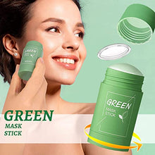 Load image into Gallery viewer, Purifying Solid Green Tea Mask Stick for Face, Green Clay Stick Mask for Blackhead Remove, Anti-Acne Oil Control, Deep Clean Pore, Moisturizing, Skin , Improves Skin for Men Women(2pcs)