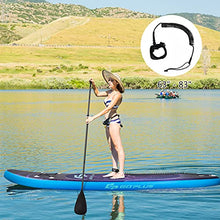 Load image into Gallery viewer, Goplus Inflatable Stand up Paddle Board Surfboard SUP Board with Adjustable Paddle Carry Bag Manual Pump Repair Kit Removable Fin for All Skill Levels, 6" Thick (Purple, 11FT)