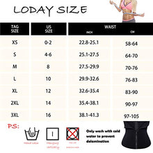 Load image into Gallery viewer, LODAY Waist Trainer Corset For Weight Loss Tummy Control Sport Workout Body Shaper , Black(zip&hooks), Large
