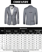 Load image into Gallery viewer, COOFANDY Men Sport Jacket Slim Fit Suits Lapel Pockets Causal Business Party Blazer Light Grey