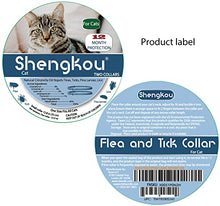 Load image into Gallery viewer, Flea and Tick Collar Drop for Cat, Made with Natural Plant Based Essential Oil, Safe, Effective, Waterproof, 12-Month Protection, Free Flea Comb & Treatment Prevention Drop, 13.8 in (4 Packs)