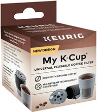 Load image into Gallery viewer, Keurig K-Supreme Coffee Maker, Single Serve K-Cup Pod Coffee Brewer, Black & My K-Cup Universal Reusable Filter MultiStream Technology - Gray