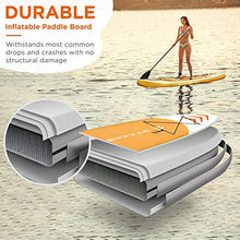 Load image into Gallery viewer, SYCEES 10’10”x30”x6”, 308lbs Capacity, All-Around Inflatable Stand Up Paddle Board - Stable, Versatile, Durable and Lightweight SUP for All Skill Levels (Orange)