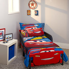 Load image into Gallery viewer, Disney Cars Rusteze Racing Team 4 Piece Toddler Bedding Set, Blue/Red/Yellow/White