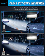 Load image into Gallery viewer, Nilight 9005/HB3 High Beam and 9006/HB4 Low Beam, 9005 9006 LED Headlight Bulbs 6500k 9005 9006 LED Bulb Cool White IP67