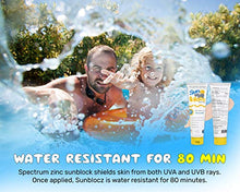 Load image into Gallery viewer, Sunblocz Zinc Oxide Sunscreen for Baby and Kids, SPF 50, Natural, Mineral Zinc Oxide Organic Sunblock, Broad Spectrum, Waterproof, Reef Safe