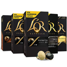 Load image into Gallery viewer, L'OR Espresso Pods, 50 Capsules Intense Variety Pack, Single Cup Aluminum Coffee Capsules Compatible with Nespresso Original Machines