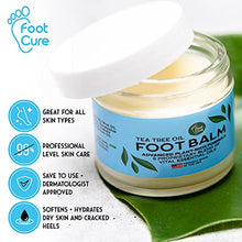 Load image into Gallery viewer, Tea Tree Oil Foot Balm, 100% All Natural Moisturizing Fast Acting Cream For Dry Feet & Cracked Heels, Extra Strength Callus Remover for Itchy Feet, Toenail Treatment, Calluses Remover & Callus Shaver