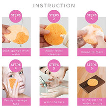 Load image into Gallery viewer, 50-Count Compressed Facial Sponges, GAINWELL Cellulose Facial Sponges, 100% Natural Cosmetic Spa Sponges for Facial Cleansing, Exfoliating Mask, Makeup Removal