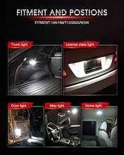 Load image into Gallery viewer, Torchbeam 194 T10 LED Bulb 6000K White 168 2825 W5W 3-SMD 3030 Chips LED Replacement Bulbs for Car Dash Bulbs License Plate Lights Dome Map Door Courtesy Front/Rear Side Marker Lights, Pack of 10