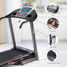 Load image into Gallery viewer, Treadmill Electric Motorized Running Machine with 2.5 HP Power 15 Preset Programs 17''Wide Tread Belt 8.5 MPH Max Speed for Home Use
